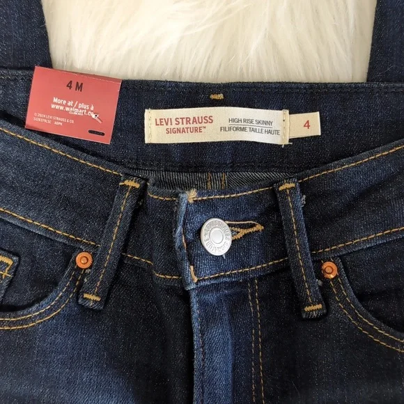 🆕 Levi's Women's Soft Stretch High Waist Skinny Jeans, Classic Dark Wash 27x30 - Picture 7 of 11